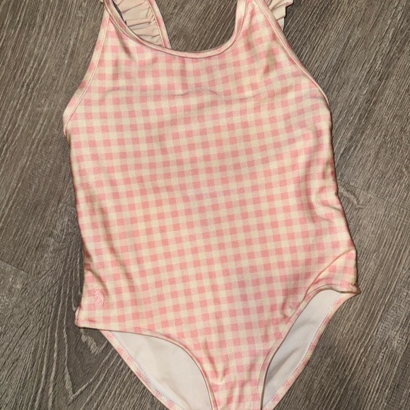 Polo Ralph Lauren Other - Polo Ralph Lauren Pink and White Swimsuit
